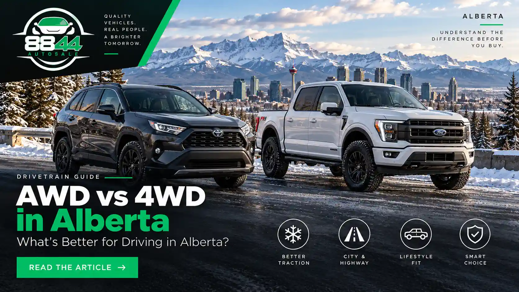 AWD vs 4WD: What's Better for Driving in Alberta?