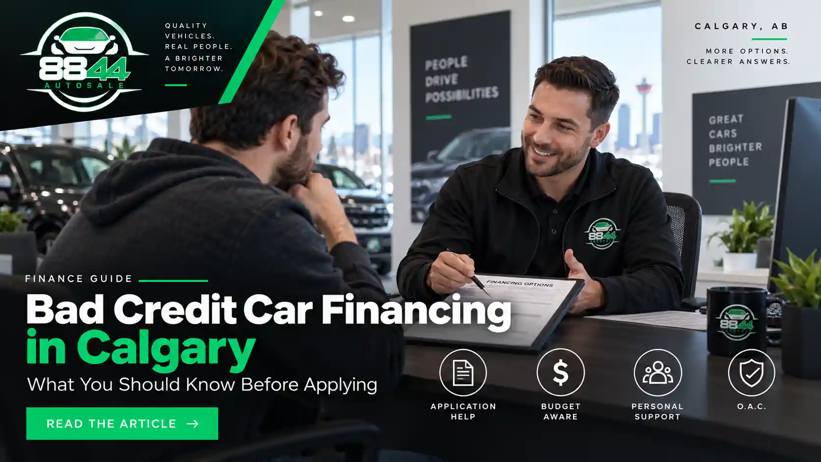How Bad Credit Car Financing Works in Calgary